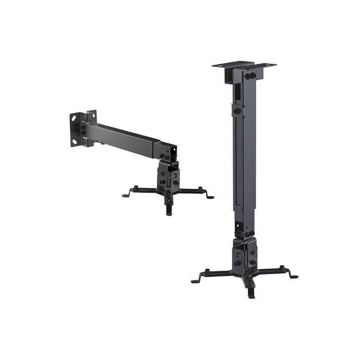 Cromad Soporte de Techo/Pared para Proyector - Extensible e Inclinable - Peso Max. 20kg