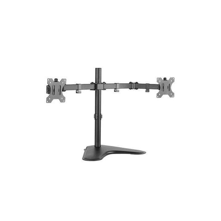 Cromad Soporte de Mesa con Brazos Articulados para 2 Monitores de 13"-32" - Giratorio e Inclinable - Gestion de Cables - VESA 1