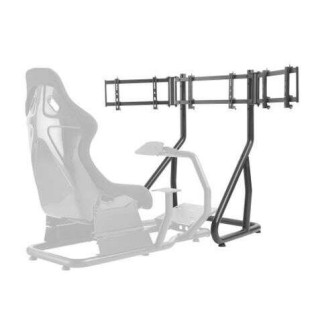 Cromad Soporte para 3 Monitores de 24" a 32" Ideal para Utilizar con Simulator Cockpit Seat - Sistema Antirrobo - Peso Max. 50k