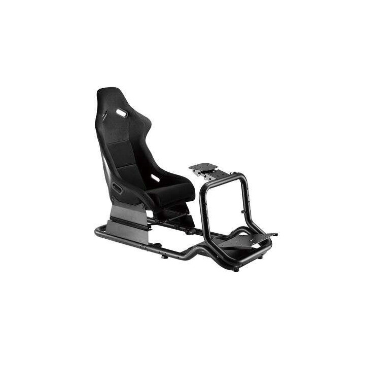 Cromad Pro R3 Asiento Simulador de Carreras - Soporte para Pedales y Volante - Totalmente Ajustable - Robusto - Peso Max. 130kg