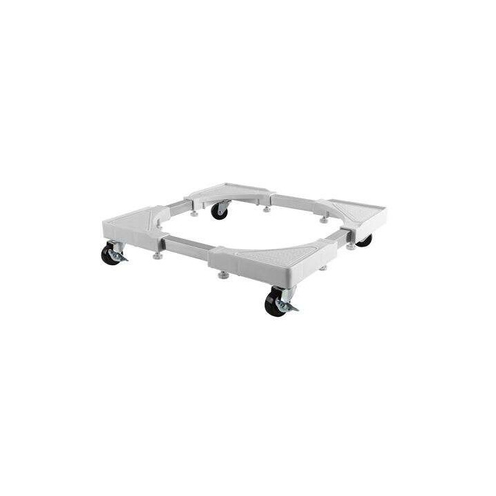 Cromad Soporte/Base Ajustable con Ruedas para Nevera y Lavadoras - Color Blanco