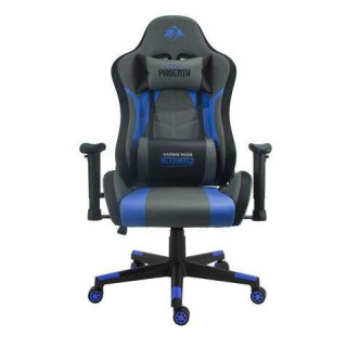 Cromad Serie Phoenix Silla Gaming - Altura Regulable con Piston de Gas Clase 2 - Reclinable hasta 180º - Cojines Lumbar y Cerv