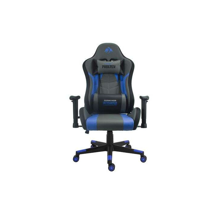 Cromad Serie Phoenix Silla Gaming - Altura Regulable con Piston de Gas Clase 2 - Reclinable hasta 180º - Cojines Lumbar y Cerv