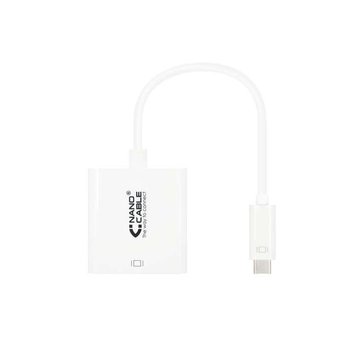 Nanocable Conversor USB-C A HDMI 4K - 15 CM - Color Blanco