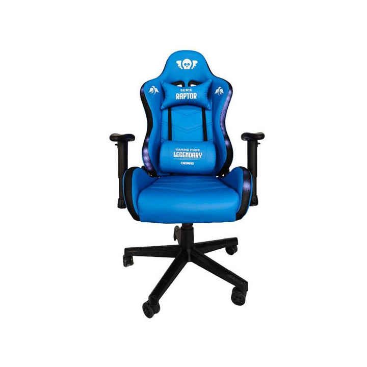 Cromad Serie Raptor Legendary Silla Gaming - Altura Regulable con Piston de Gas Clase 2 - Reclinable hasta 180º - Cojines Lumb
