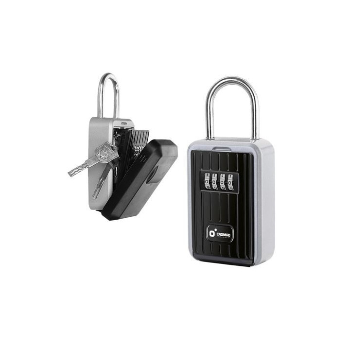Cromad Caja de Seguridad para Llaves - Combinacion Personalizable de 4 Digitos - Gancho