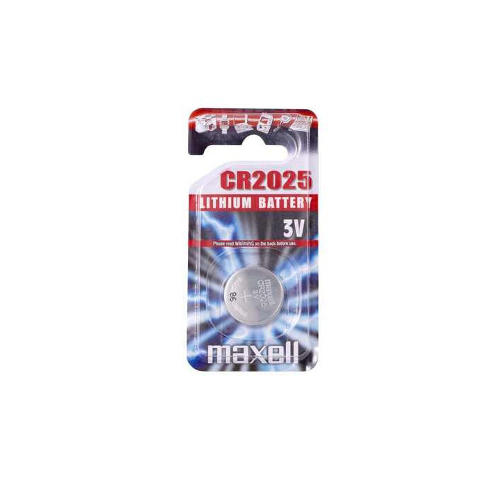 Maxell Pack de 1 Pila Litio de Boton CR2025 3V