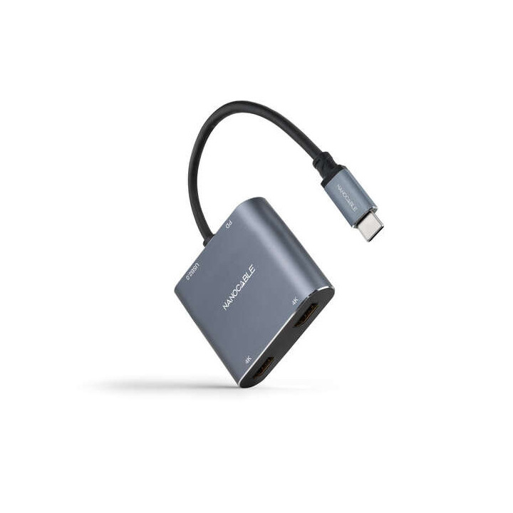Nanocable Conversor USB-C a 2x HDMI