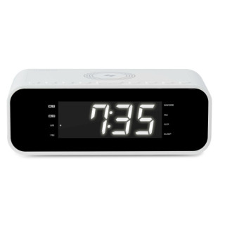 Thomson CR221I Radio Reloj Despertador - Cargador Induccion - USB - Doble Alarma - Color Blanco
