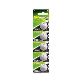 GP Lithium Pack de 5 Pilas Litio de Boton CR2430 3V