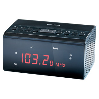 Thomson CR50 Radio Reloj Despertador - Alarma Dual - Color Negro