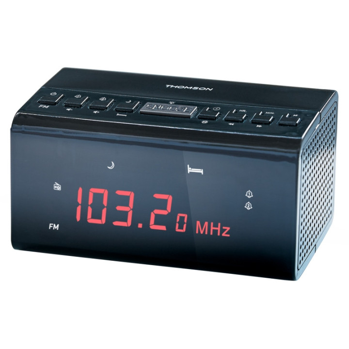 Thomson CR50 Radio Reloj Despertador - Alarma Dual - Color Negro