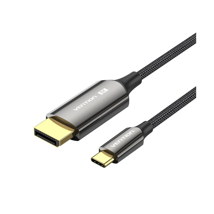 Vention Cable USB-C a DisplayPort 8K - 2m - Trenzado - Color Negro