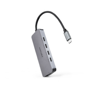 Nanocable Hub USB-C 3.2 con 4x Puertos USB-C 3.2 + 1 Puerto USB-C PD 100W - Velocidad de Transferencia de hasta 10Gbps - Cable