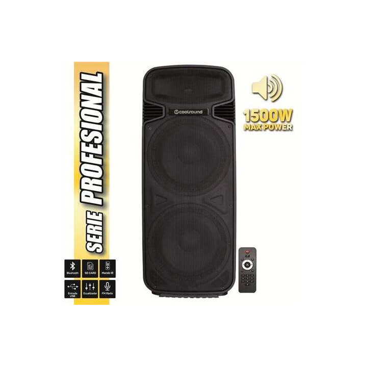 Coolsound Pro 500 Altavoz Autoamplificado Bluetooth 1500W 2x15" 450W RMS - USB