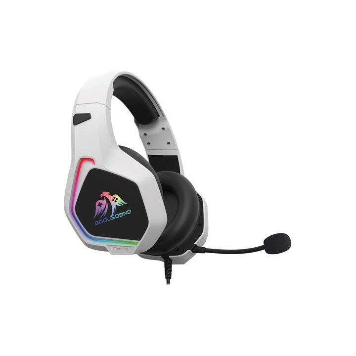 Coolsound G6 Auriculares Gaming con Microfono - USB para Iluminacion LED - Diadema Ajustable - Almohadillas Acolchadas - Contro