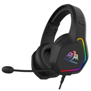 Coolsound G6 Auriculares Gaming con Microfono - USB para Iluminacion LED - Diadema Ajustable - Almohadillas Acolchadas - Contro