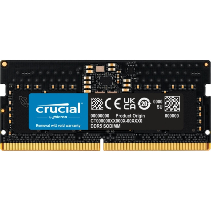 Crucial Memoria RAM DDR5 8GB 4800MHz CL40 SODIMM