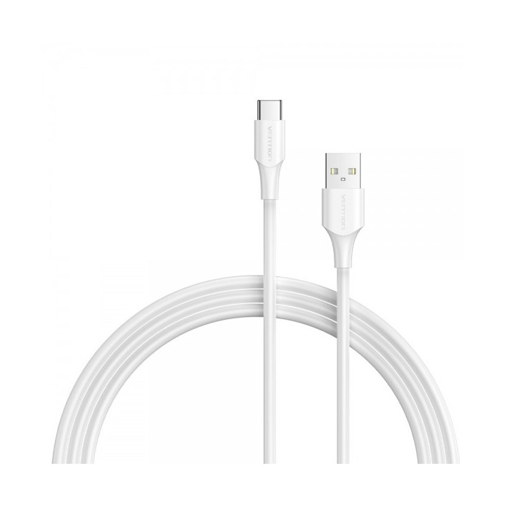 Vention Cable USB-A Macho a USB-C Macho - 3m - 3A - 60W - 480Mbps - Color Blanco