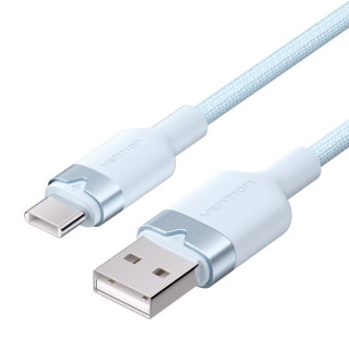 Vention Cable USB-C 2.0 a USB-A 3A 60W - 1m - Trenzado - Color Azul