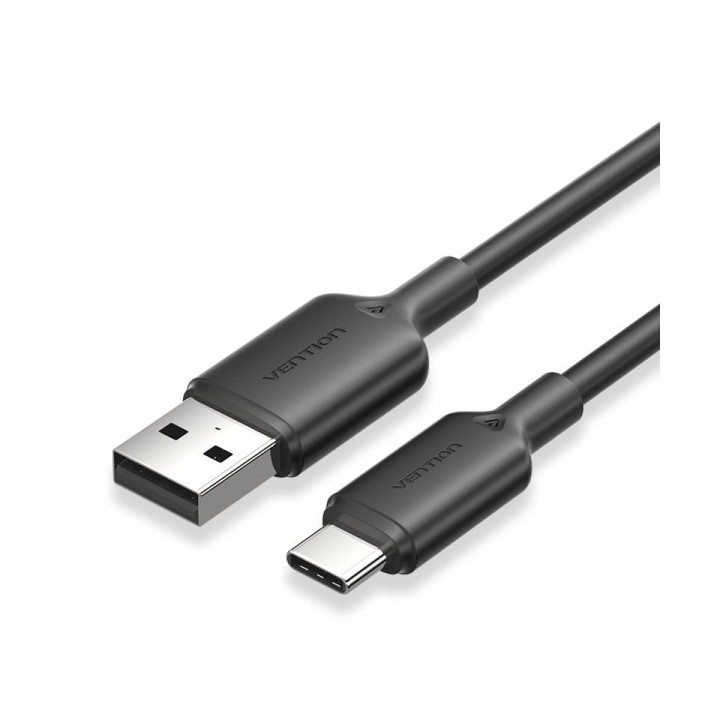 Vention Cable USB-C 2.0 a USB-A 3A 60W - 2m - PVC - Color Negro