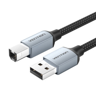 Vention Cable Impresora USB 2.0 Macho a USB-B Macho - 1m - Trenzado - Color Gris