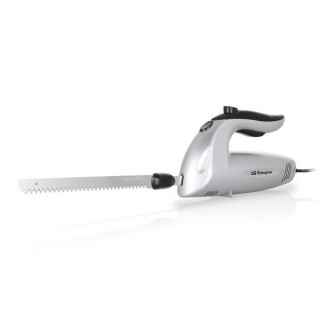 Orbegozo CU 3800 Cuchillo Electrico Silencioso - Cuchillas de Acero Inoxidable - Interruptor de Seguridad - Incluye Cuchilla Ad