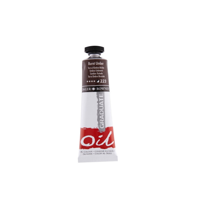 Daler Rowney Graduate Pintura al Oleo - Tubo de Aluminio - 38ml - Color Sombra Tostada