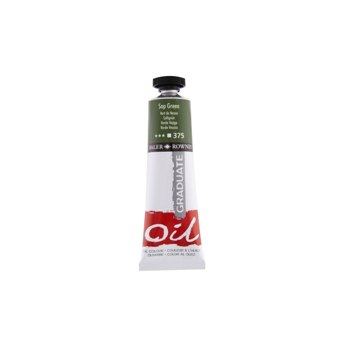 Daler Rowney Graduate Pintura al Oleo - Tubo de Aluminio - 38ml - Color Verde Vejiga