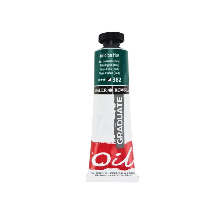 Daler Rowney Graduate Pintura al Oleo - Tubo de Aluminio - 38ml - Color Viridiano