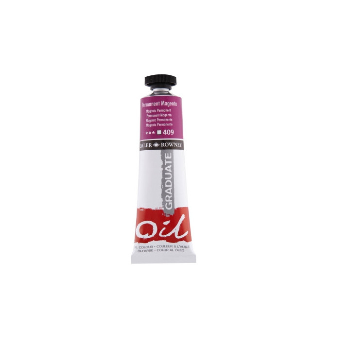 Daler Rowney Graduate Pintura al Oleo - Tubo de Aluminio - 38ml - Color Magenta Permanente