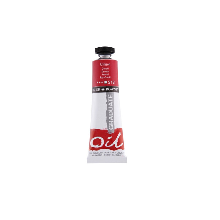 Daler Rowney Graduate Pintura al Oleo - Tubo de Aluminio - 38ml - Color Carmesi