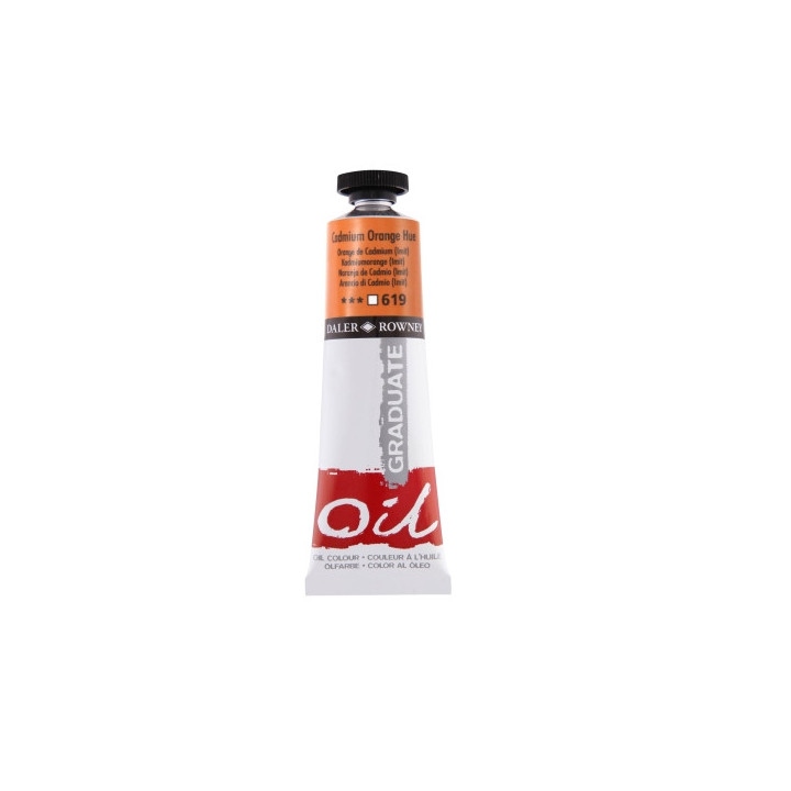 Daler Rowney Graduate Pintura al Oleo - Tubo de Aluminio - 38ml - Color Naranja de Cadmio