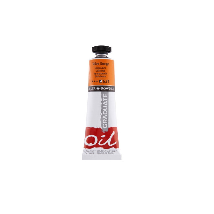 Daler Rowney Graduate Pintura al Oleo - Tubo de Aluminio - 38ml - Color Amarillo Anaranjado
