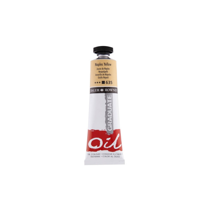 Daler Rowney Graduate Pintura al Oleo - Tubo de Aluminio - 38ml - Color Amarillo de Napoles