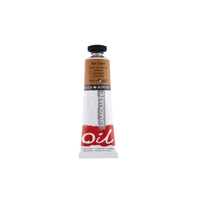 Daler Rowney Graduate Pintura al Oleo - Tubo de Aluminio - 38ml - Color Siena Natural