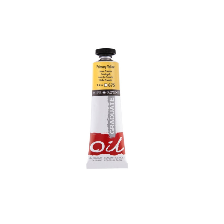 Daler Rowney Graduate Pintura al Oleo - Tubo de Aluminio - 38ml - Color Amarillo Primario