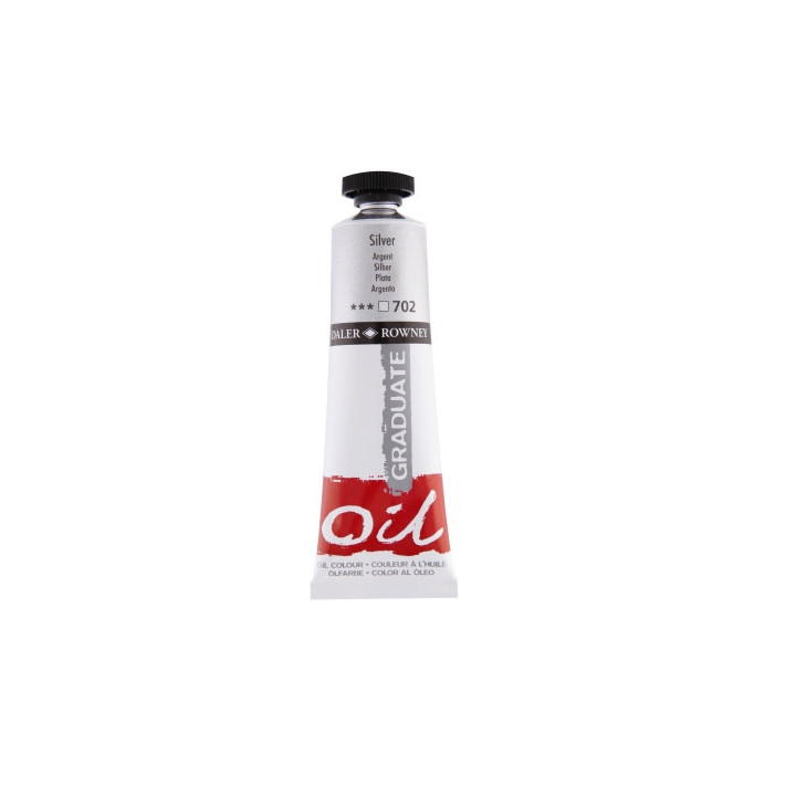 Daler Rowney Graduate Pintura al Oleo - Tubo de Aluminio - 38ml - Color Plata