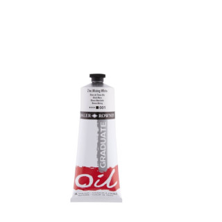 Daler Rowney Graduate Pintura al Oleo - Tubo de Aluminio - 220ml - Color Blanco Zinc de Mezcla