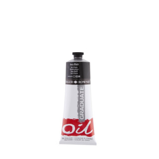 Daler Rowney Graduate Pintura al Oleo - Tubo de Aluminio - 220ml - Color Negro Marfil