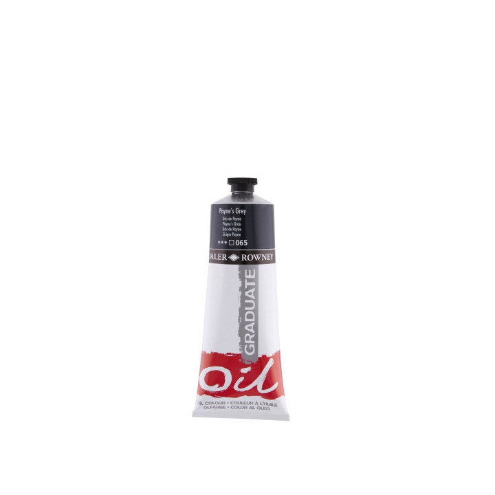 Daler Rowney Graduate Pintura al Oleo - Tubo de Aluminio - 220ml - Color Gris de Payne
