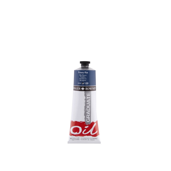 Daler Rowney Graduate Pintura al Oleo - Tubo de Aluminio - 220ml - Color Azul Primario