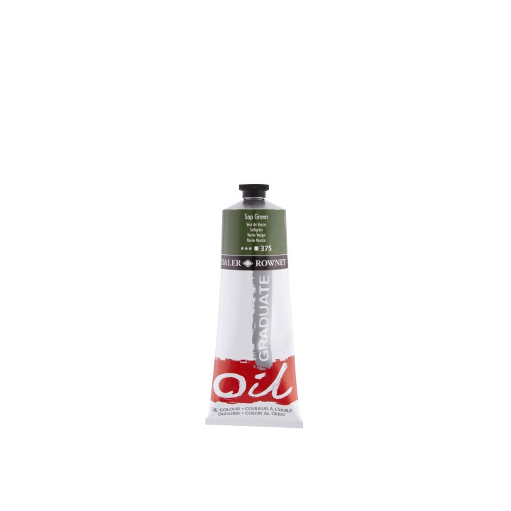 Daler Rowney Graduate Pintura al Oleo - Tubo de Aluminio - 220ml - Color Verde Vejiga