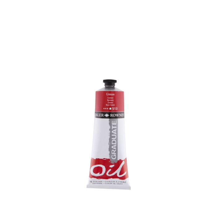 Daler Rowney Graduate Pintura al Oleo - Tubo de Aluminio - 220ml - Color Carmesi