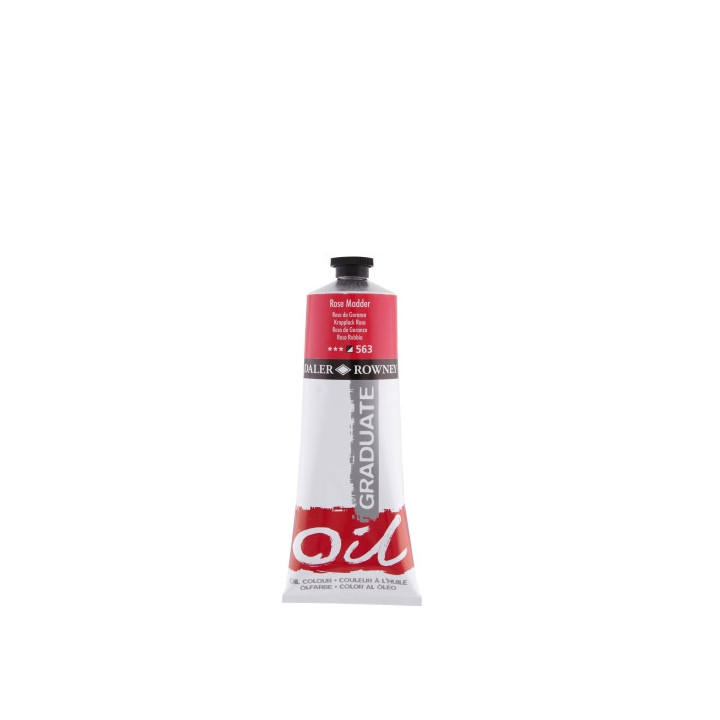 Daler Rowney Graduate Pintura al Oleo - Tubo de Aluminio - 220ml - Color Rosa Madder