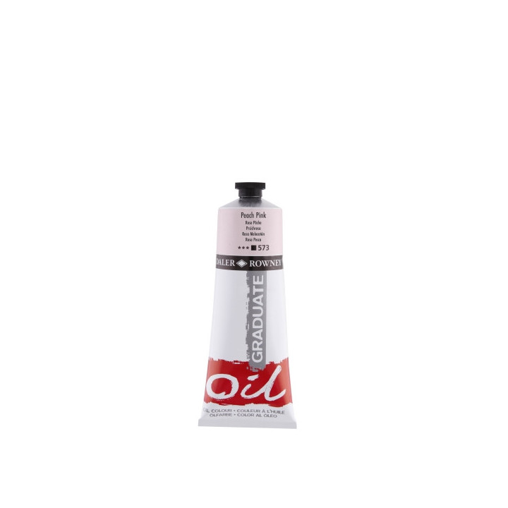Daler Rowney Graduate Pintura al Oleo - Tubo de Aluminio - 220ml - Color Rosa Melocoton