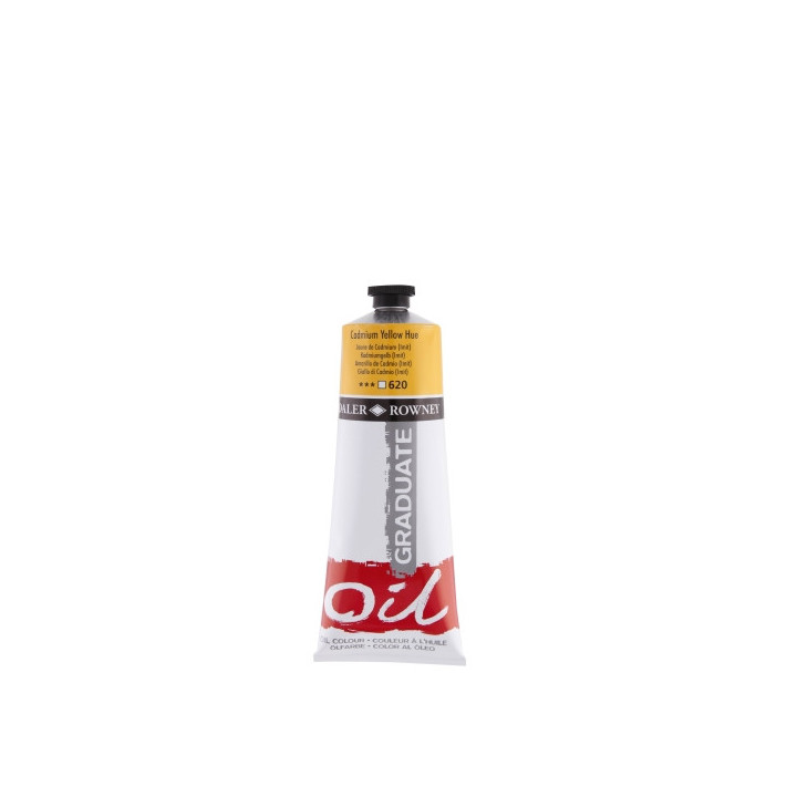 Daler Rowney Graduate Pintura al Oleo - Tubo de Aluminio - 220ml - Color Amarillo de Cadmio