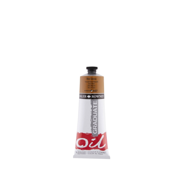 Daler Rowney Graduate Pintura al Oleo - Tubo de Aluminio - 220ml - Color Siena Natural