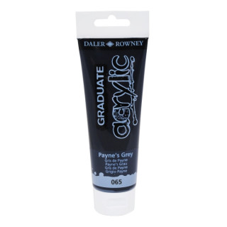 Daler Rowney Graduate Pintura Acrilica - Tubo de Plastico - 120ml - Color Gris de Payne