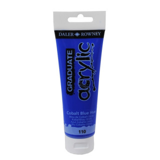Daler Rowney Graduate Pintura Acrilica - Tubo de Plastico - 120ml - Color Azul Cobalto